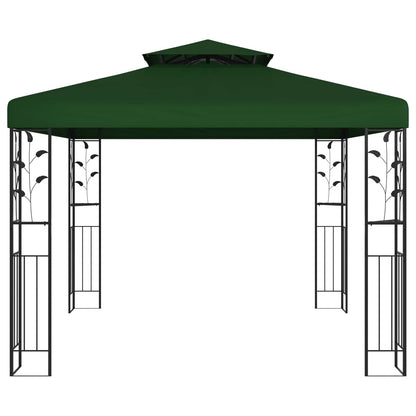 vidaXL Gazebo 3 x 3 x 2.68 m Green Polyester and Steel 2