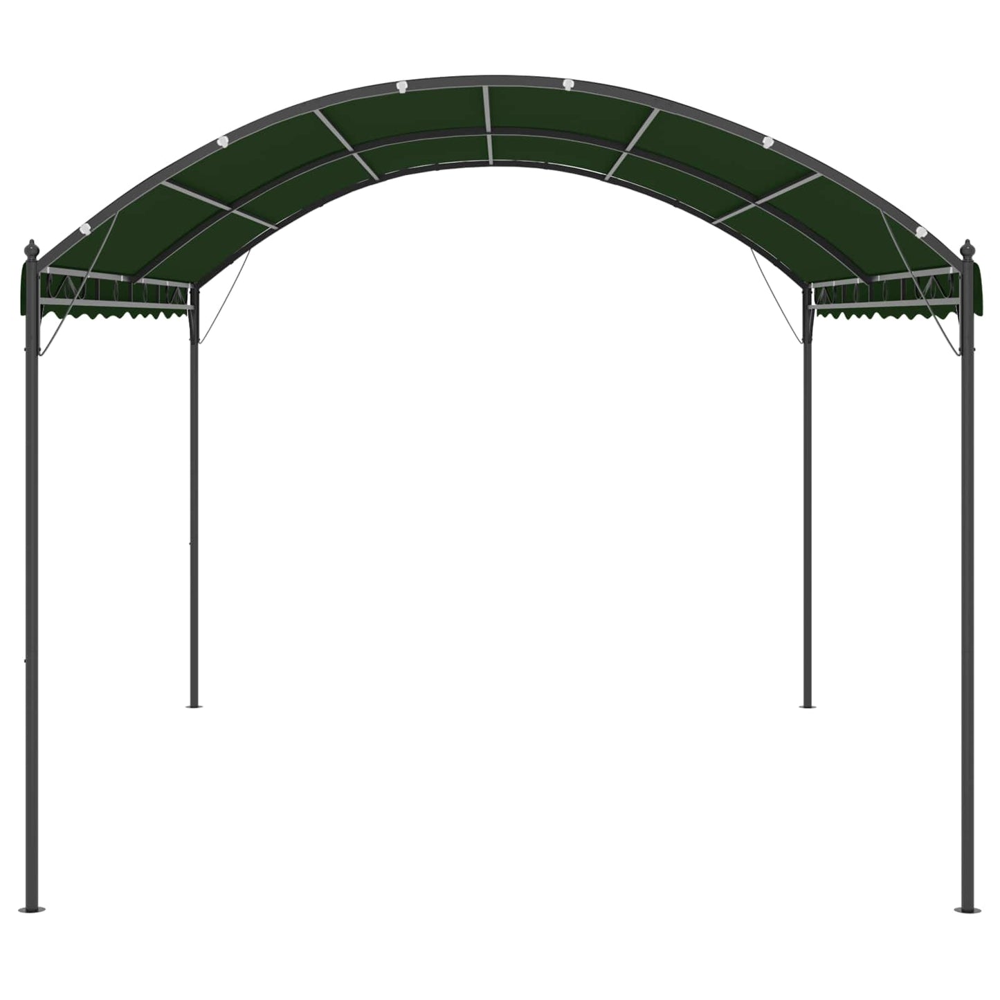 vidaXL Gazebo 4 x 3 x 2.6 m Green Polyester and Steel 3