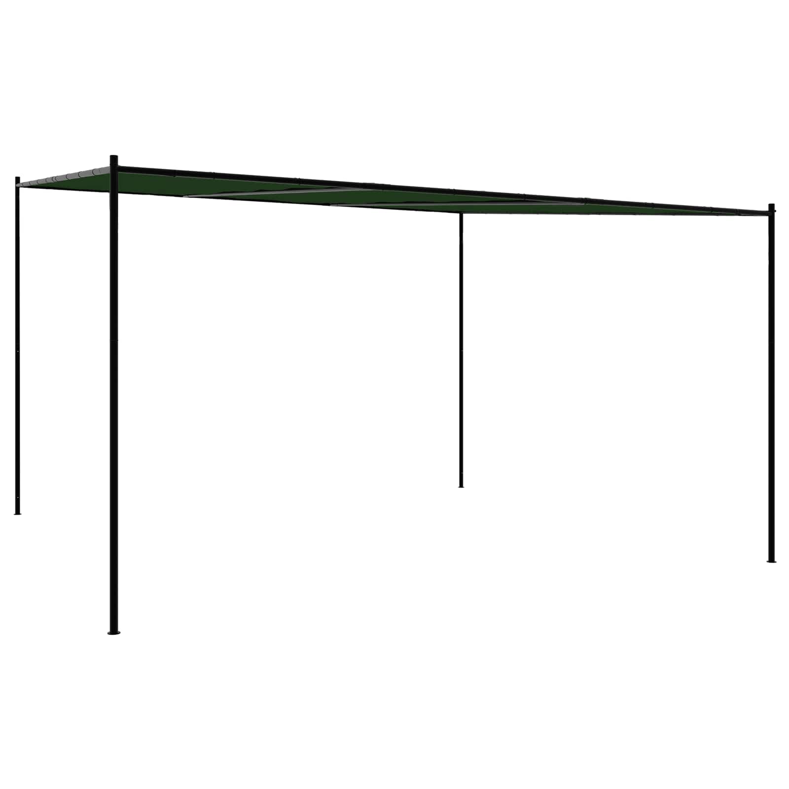 vidaXL Gazebo 4 x 3.98 x 2.67 m Green Polyester and Steel 2