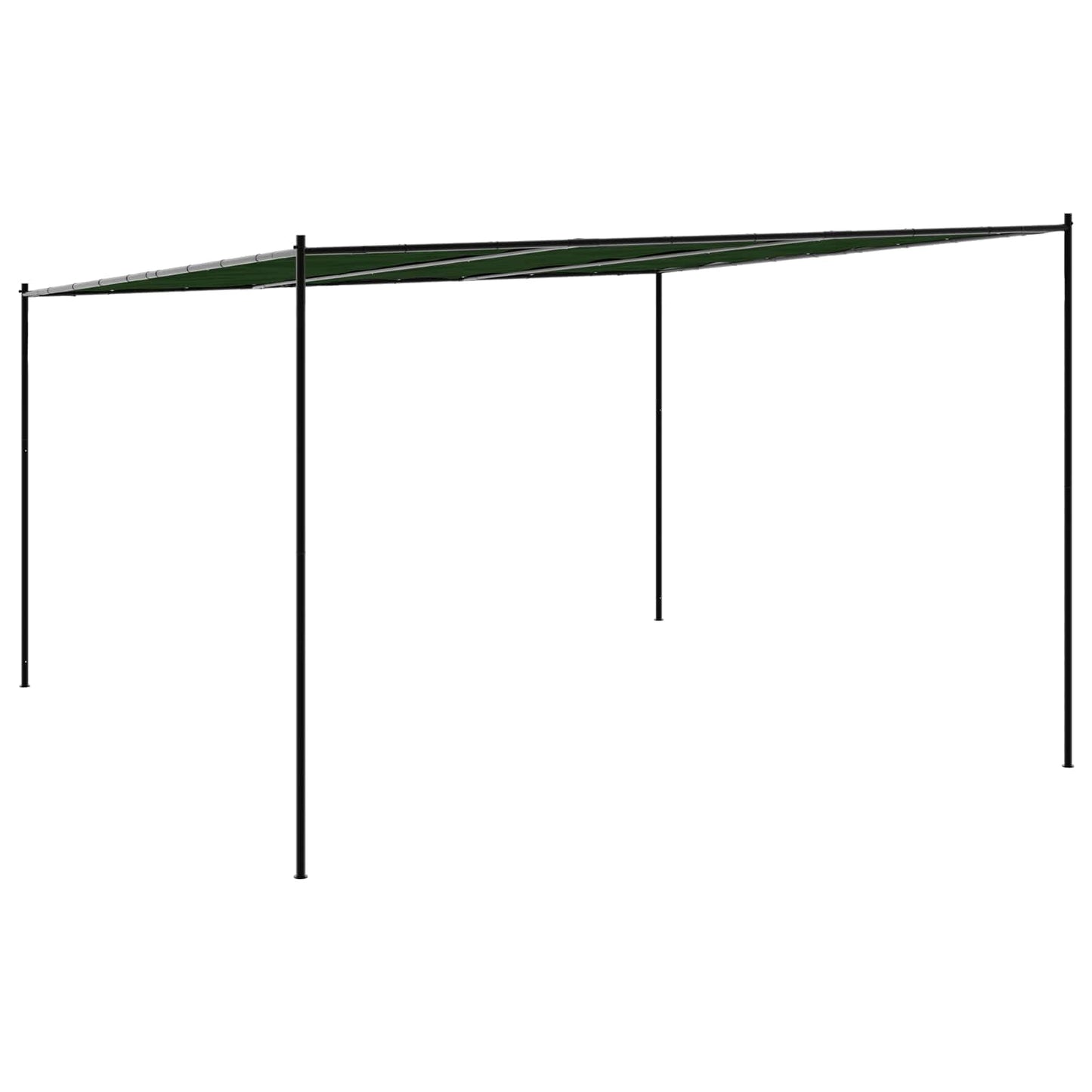 vidaXL Gazebo 4 x 3.98 x 2.67 m Green Polyester and Steel 6