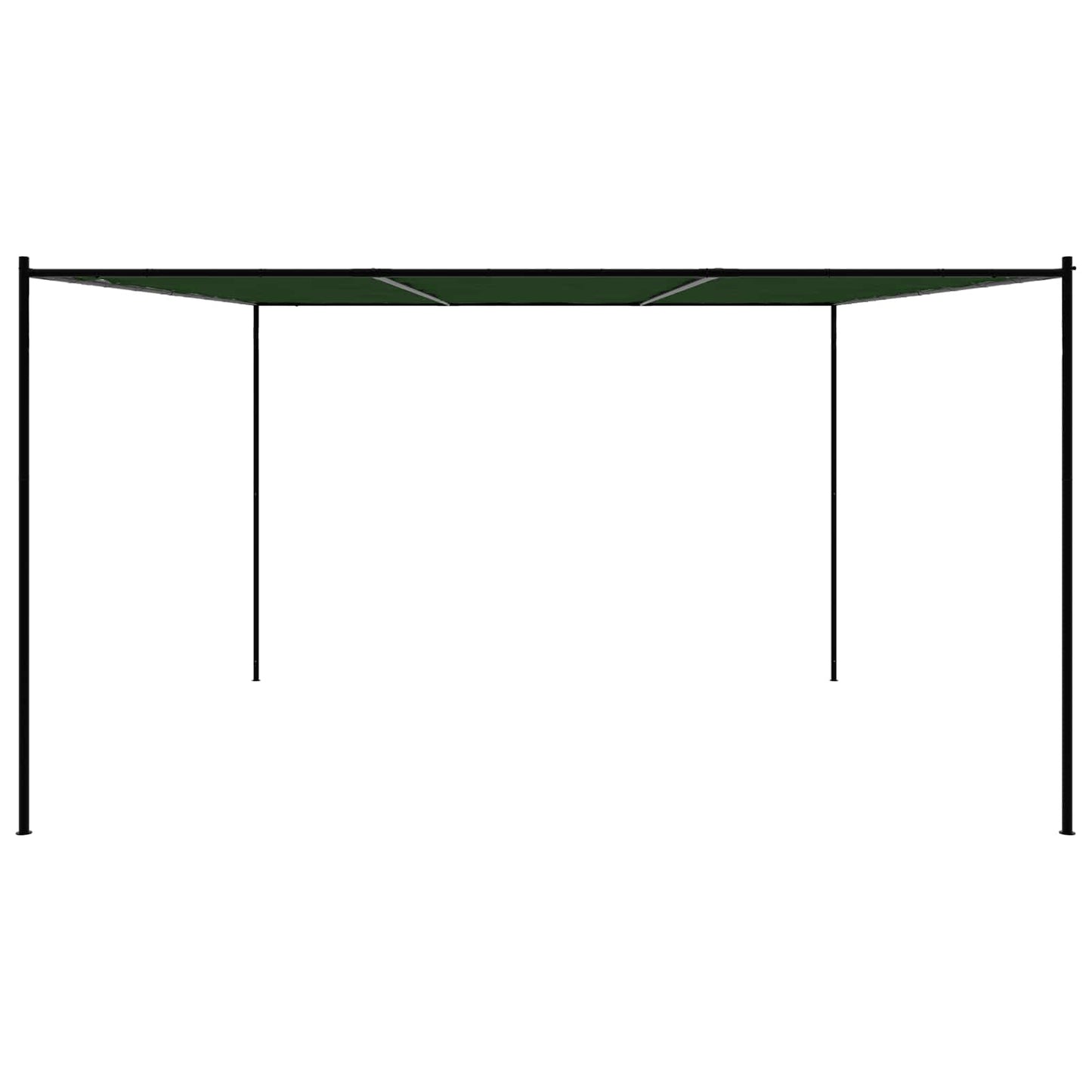 vidaXL Gazebo 4 x 3.98 x 2.67 m Green Polyester and Steel 4