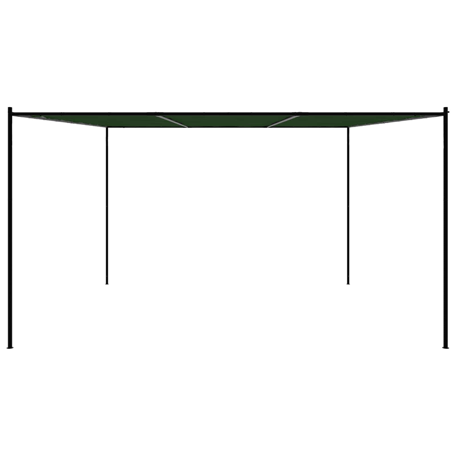 vidaXL Gazebo 4 x 3.98 x 2.67 m Green Polyester and Steel 4
