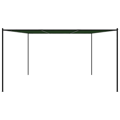 vidaXL Gazebo 4 x 3.98 x 2.67 m Green Polyester and Steel 4