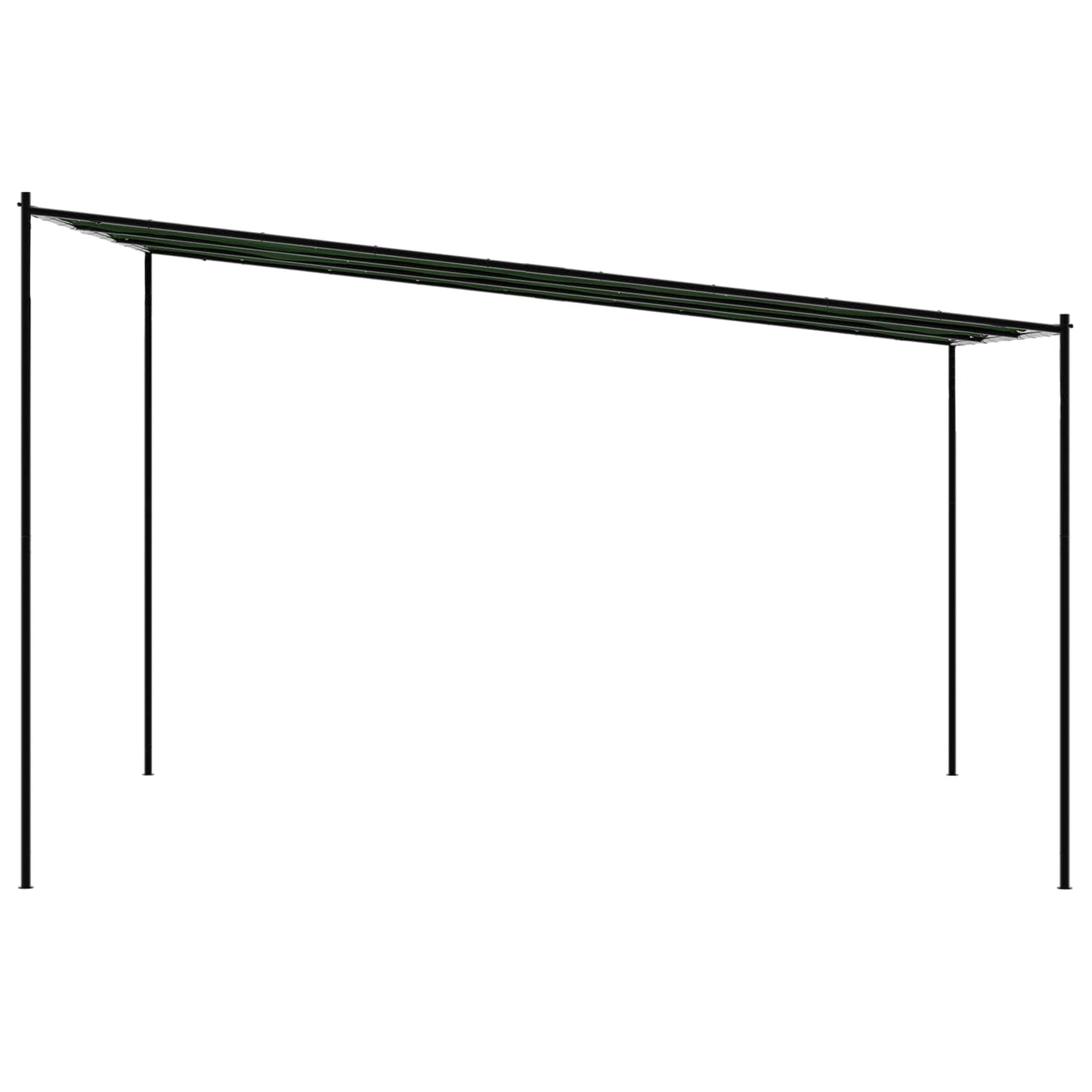 vidaXL Gazebo 4 x 3.98 x 2.67 m Green Polyester and Steel 5