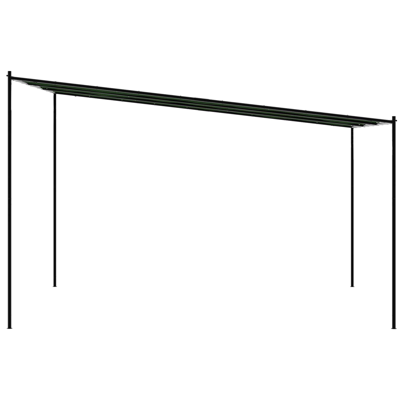 vidaXL Gazebo 4 x 3.98 x 2.67 m Green Polyester and Steel 5