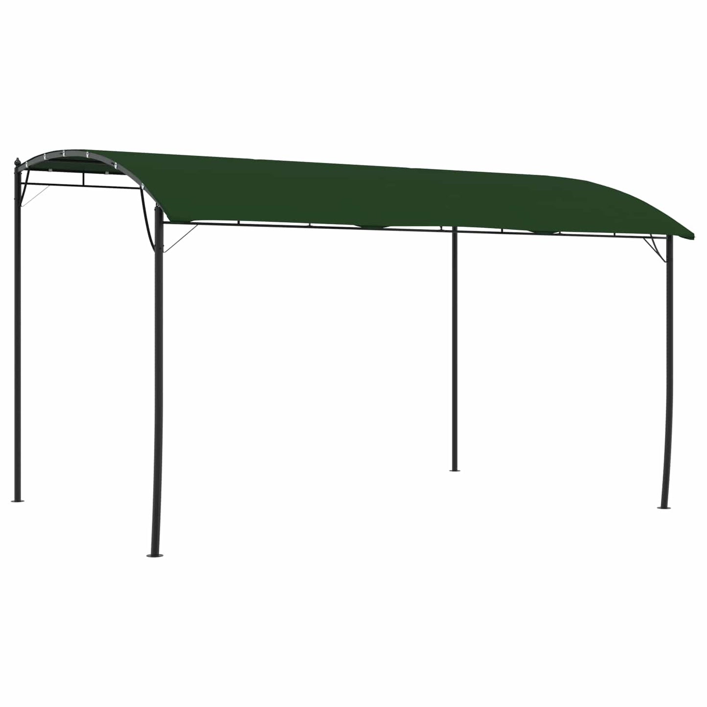 vidaXL Gazebo 4 x 3 x 2.55 m Green Powder-Coated Steel and Fabric 1