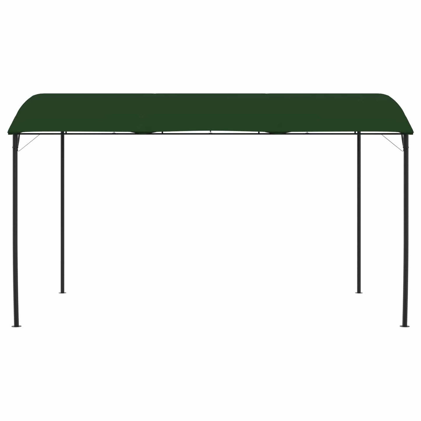vidaXL Gazebo 4 x 3 x 2.55 m Green Powder-Coated Steel and Fabric 2