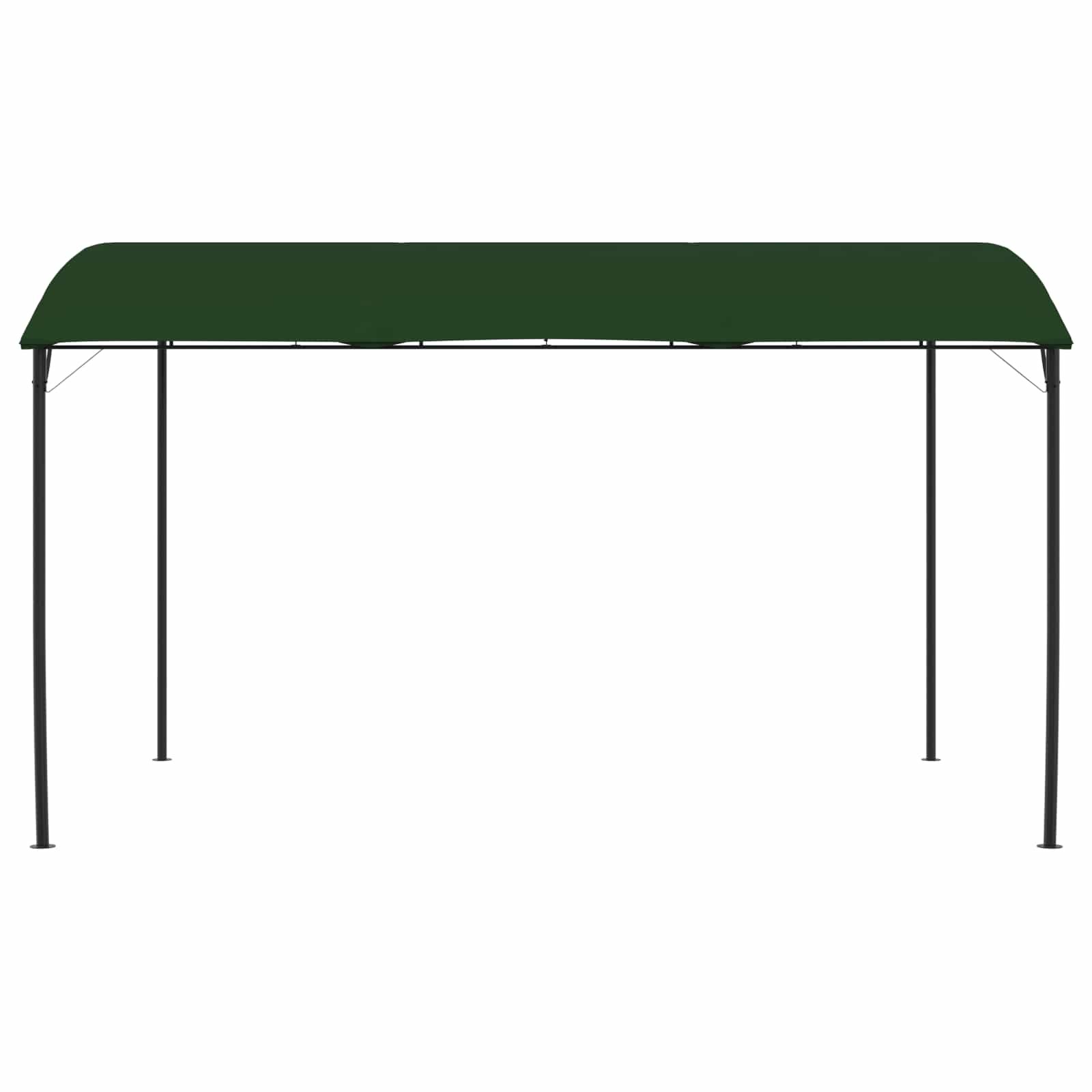 vidaXL Gazebo 4 x 3 x 2.55 m Green Powder-Coated Steel and Fabric 2