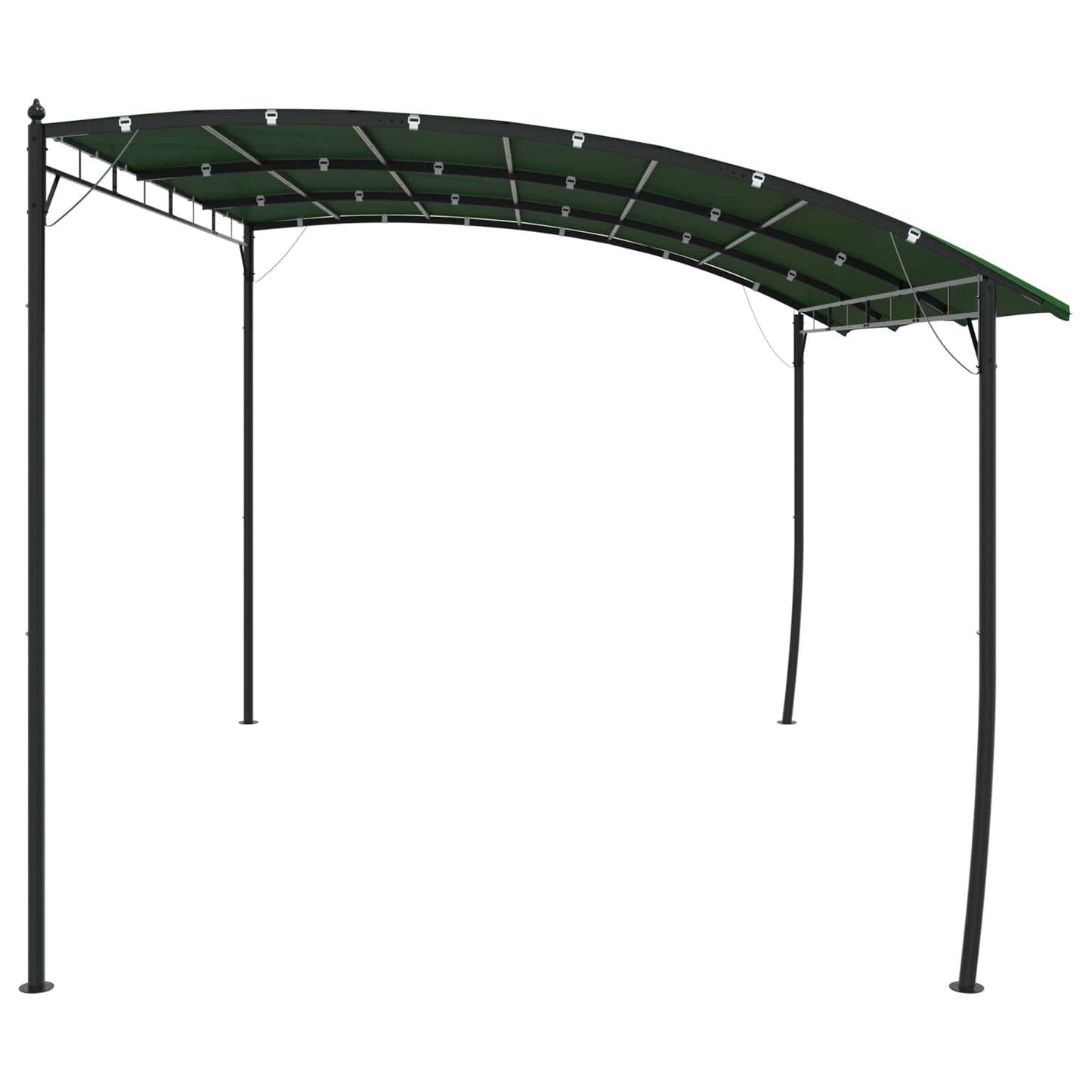 vidaXL Gazebo 4 x 3 x 2.55 m Green Powder-Coated Steel and Fabric 3