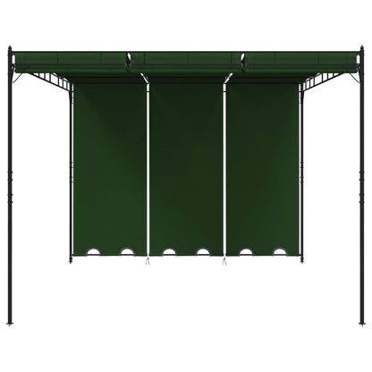 vidaXL Gazebo 4 x 3 x 2.3 m Green Polyester and Steel 3