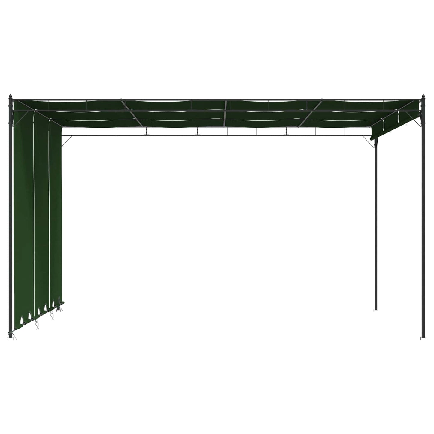 vidaXL Gazebo 4 x 3 x 2.3 m Green Polyester and Steel 4