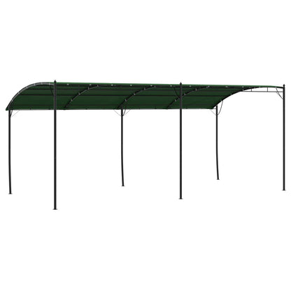 vidaXL Gazebo 6 x 3 x 2.55 m Green Powder-Coated Steel and Fabric 4