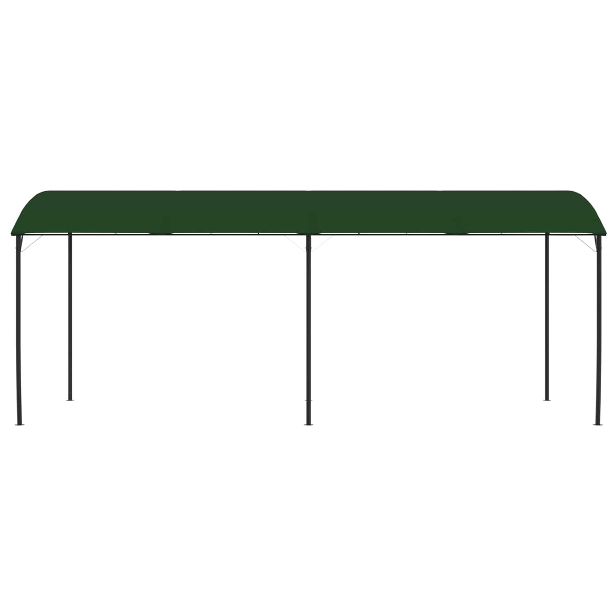 vidaXL Gazebo 6 x 3 x 2.55 m Green Powder-Coated Steel and Fabric 2