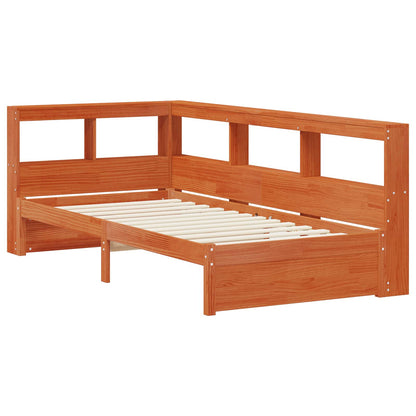 vidaXL Bookcase Bed with Headboard with Storage Solid Pine Wood 5