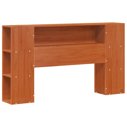 vidaXL Bed Frame with Storage Headboard Wax Brown 140 x 190 cm 4