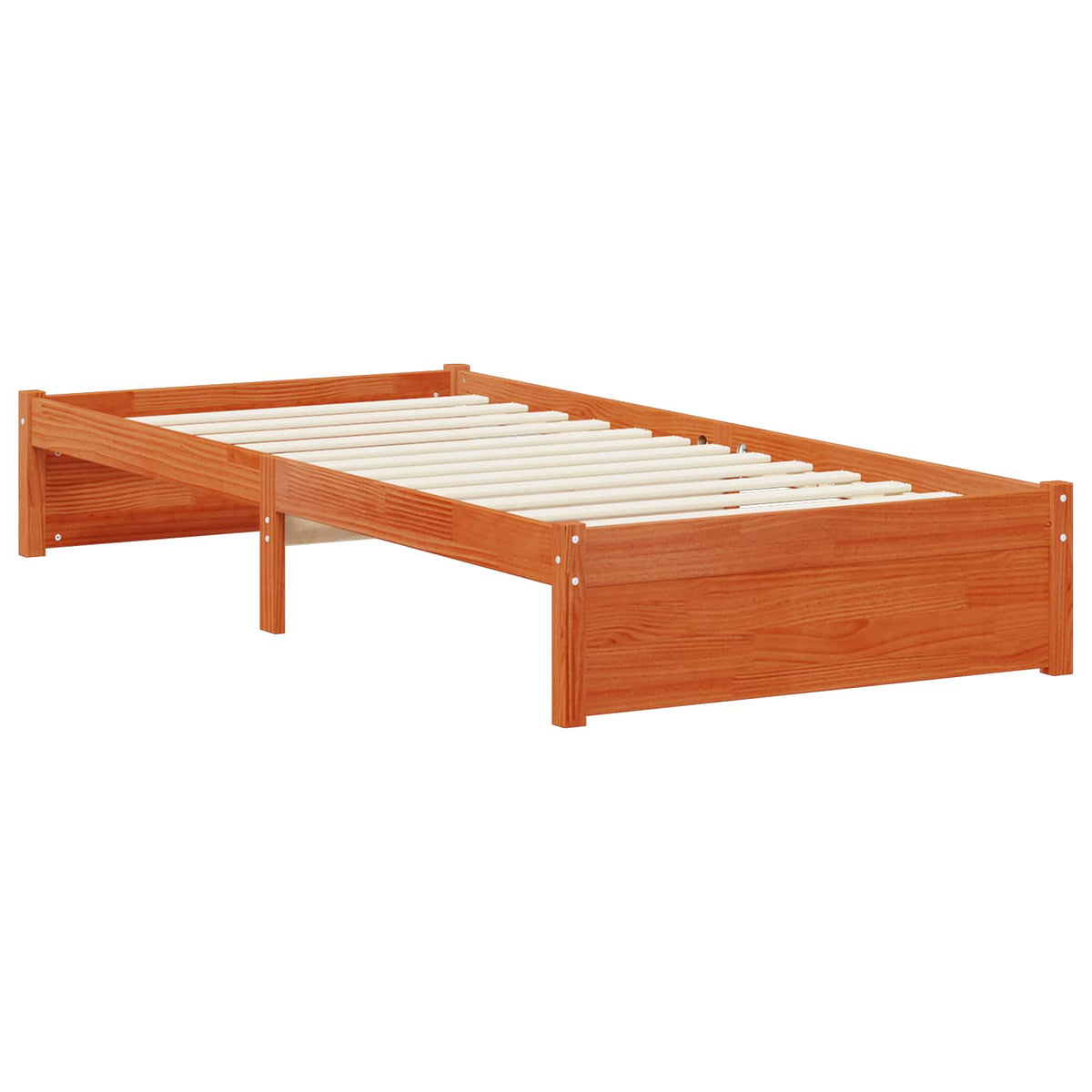 vidaXL Bookcase Bed with Headboard with Storage Solid Pine Wood 3
