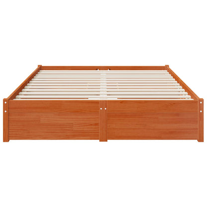 vidaXL Bed Frame with Drawer with Wheel 2 pcs Solid Pine Wood 5