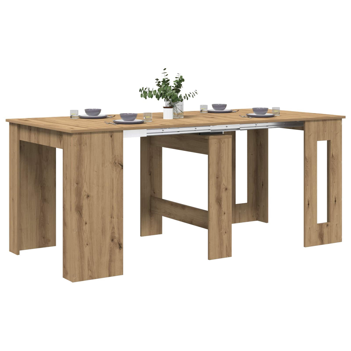 Dinning Table 180 x 85 x 75 cm Engineered Wood Artisan oak