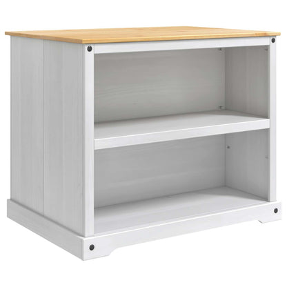 vidaXL Kitchen Island Set 2 pcs White and Honey Wax 112 x 77 x 91.5 cm 2