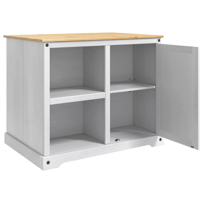 vidaXL Kitchen Island Set 2 pcs White and Honey Wax 112 x 77 x 91.5 cm 5