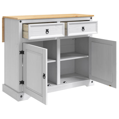 vidaXL Kitchen Island Set 2 pcs White and Honey Wax 112 x 70 x 91.5 cm 4