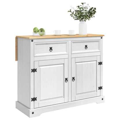 vidaXL Kitchen Island Set 2 pcs White and Honey Wax 112 x 70 x 91.5 cm 3