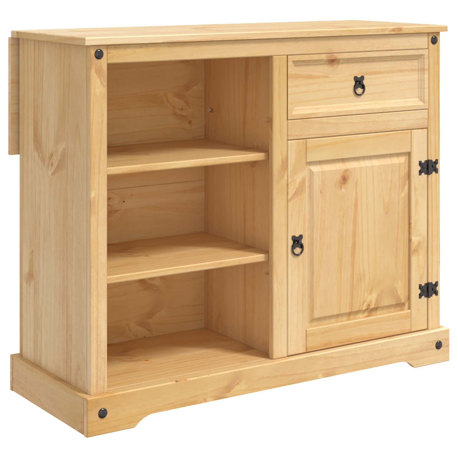 vidaXL Kitchen Island Set 2 pcs Honey Wax 112 x 70 x 91.5 cm 2