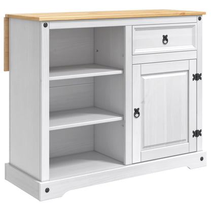 vidaXL Kitchen Island Set 2 pcs White and Honey Wax 112 x 70 x 91.5 cm 2