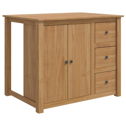 Kitchen Island Set PANAMA 112 x 77 x 90 cm Honey wax