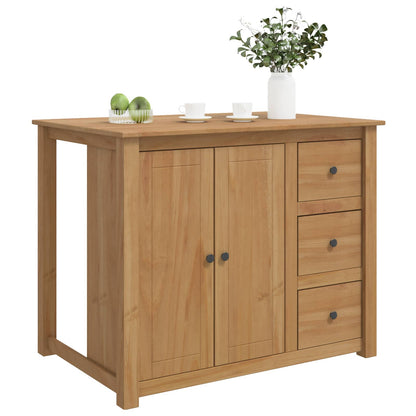 Kitchen Island Set PANAMA 112 x 77 x 90 cm Honey wax