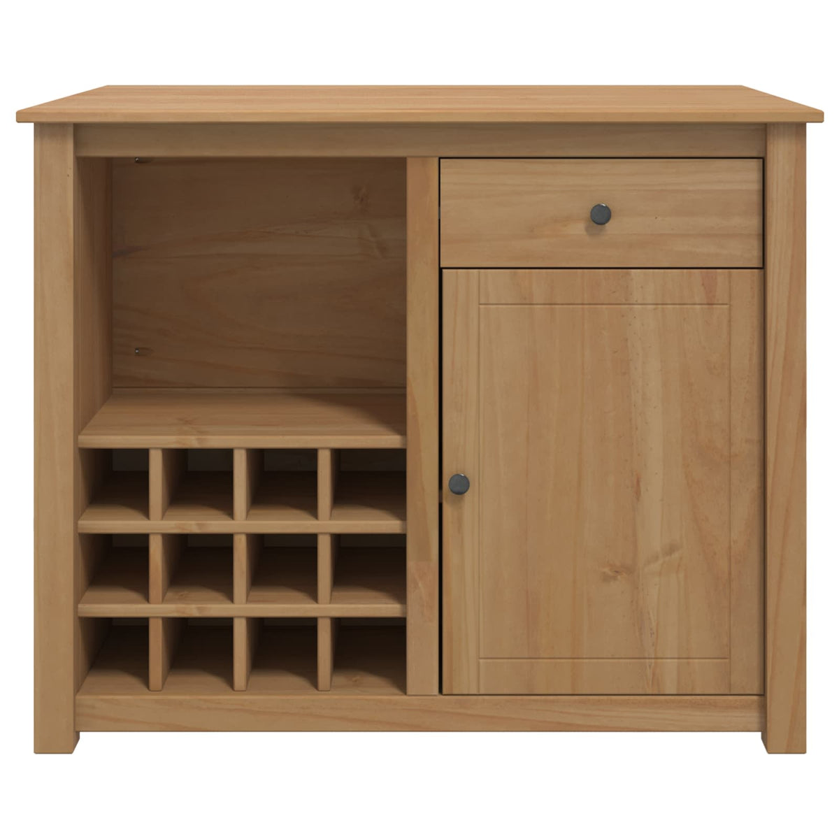 vidaXL Kitchen Island Set PANAMA Honey Wax 112 x 77 x 90 cm Solid-Pine 5
