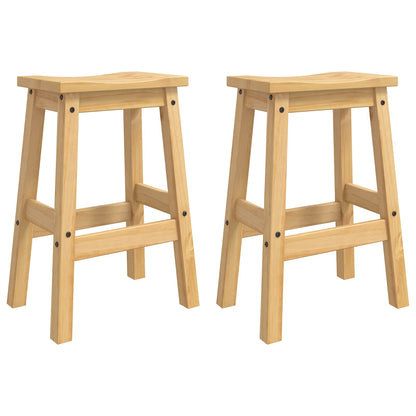 vidaXL Kitchen Island Set 3 pcs CORONA Honey Wax 112 x 70 x 91.5 cm 5