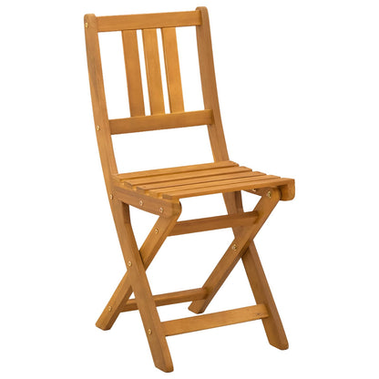 vidaXL Garden Chair 8 pcs Natural Solid Acacia Wood 4