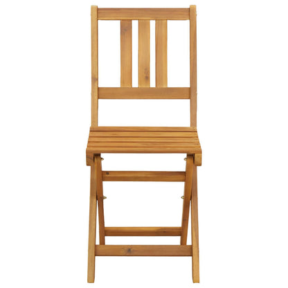 vidaXL Garden Chair 8 pcs Natural Solid Acacia Wood 5
