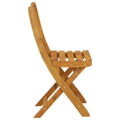 vidaXL Garden Chair 8 pcs Natural Solid Acacia Wood 6