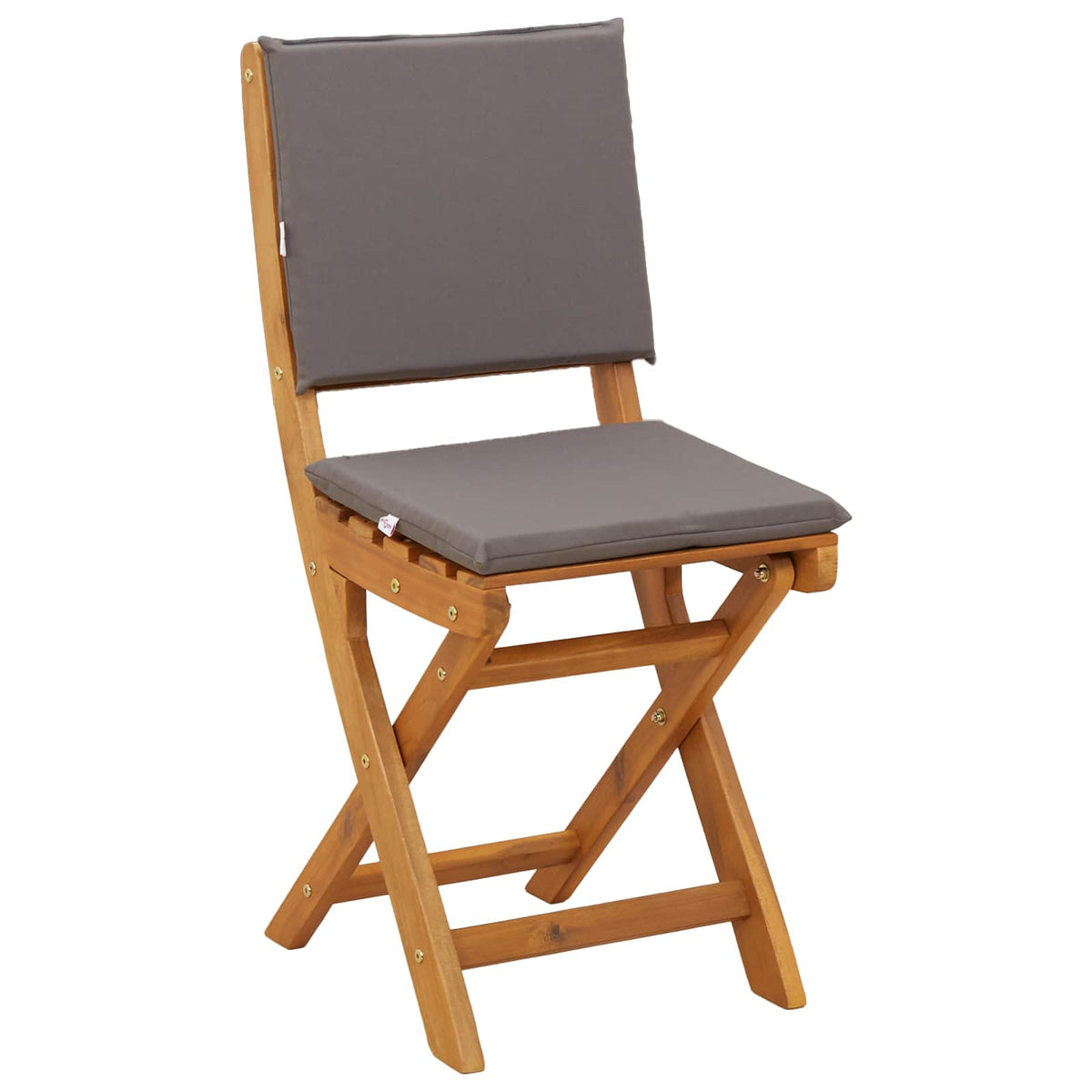 vidaXL Garden Chair 8 pcs Dark Grey Solid Acacia Wood 4