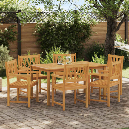 vidaXL Garden Chairs Natural Solid Acacia Wood