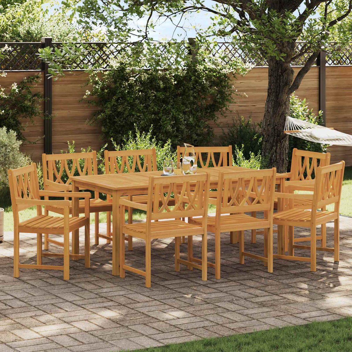 vidaXL Garden Chairs Natural Solid Acacia Wood