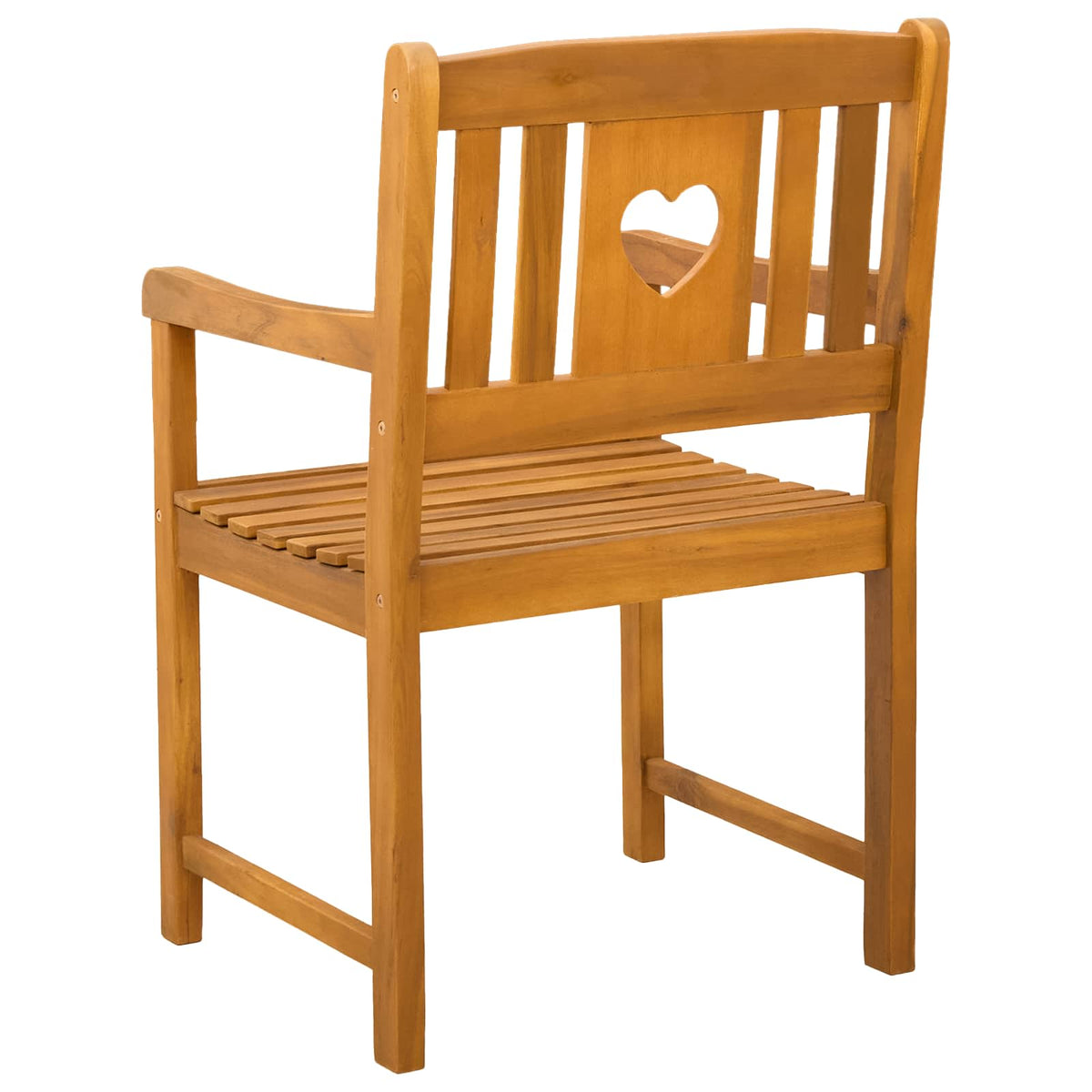 vidaXL Garden Chairs 4 pcs Natural Solid Acacia Wood 6