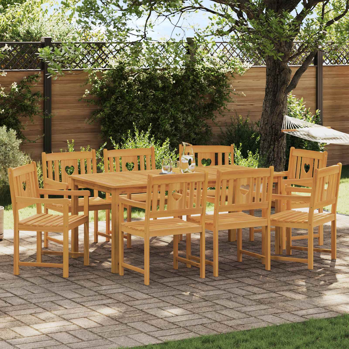 vidaXL Garden Chairs Natural Solid Acacia Wood
