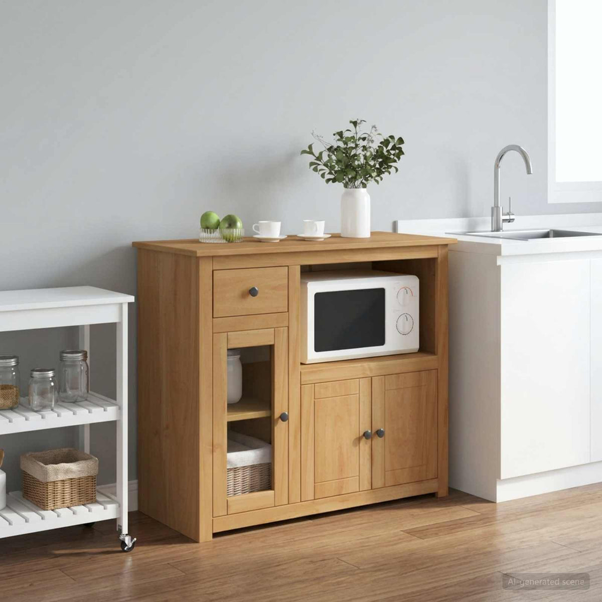 Microwave Sideboard PANAMA Honey wax