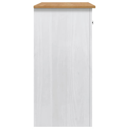 Microwave Sideboard PANAMA White and honey wax