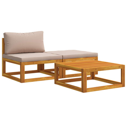 vidaXL Sectional Sofa Set with Cushions 3 pcs 2-Seater 2