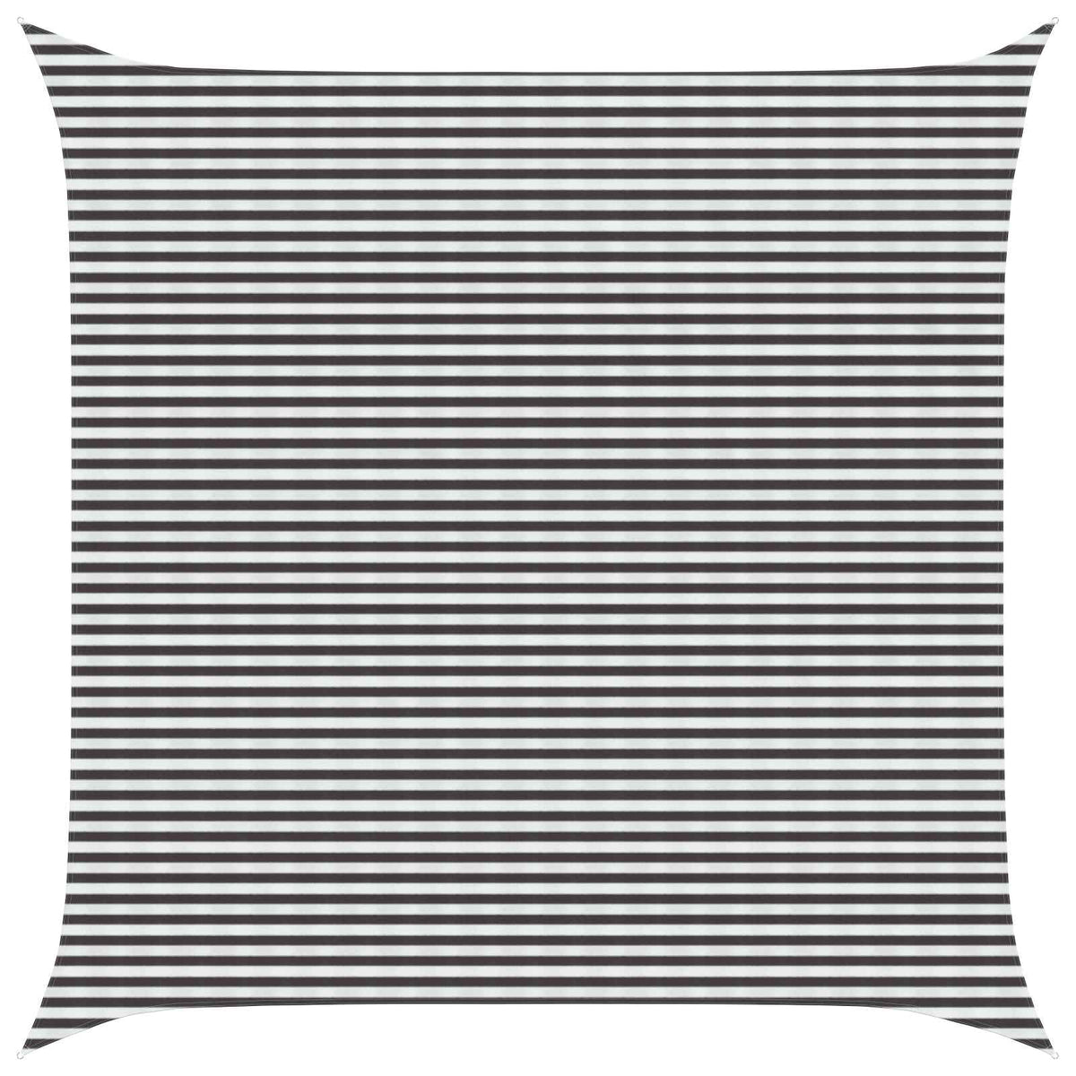 Sunshade Sail 160 g/m² 7x7 m HDPE Anthracite and white