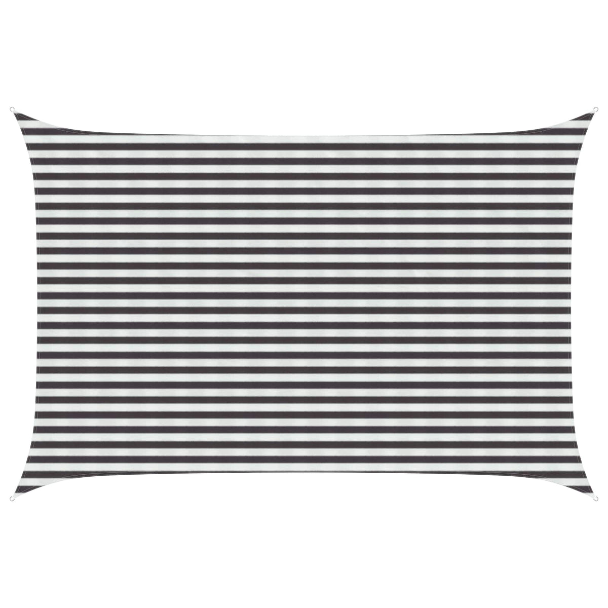 Sunshade Sail 160 g/m² 3x5 m HDPE Anthracite and white