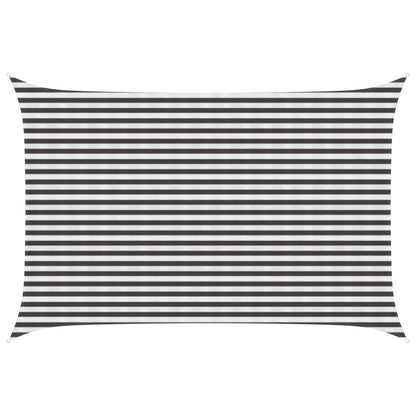 Sunshade Sail 160 g/m² 3x5 m HDPE Anthracite and white