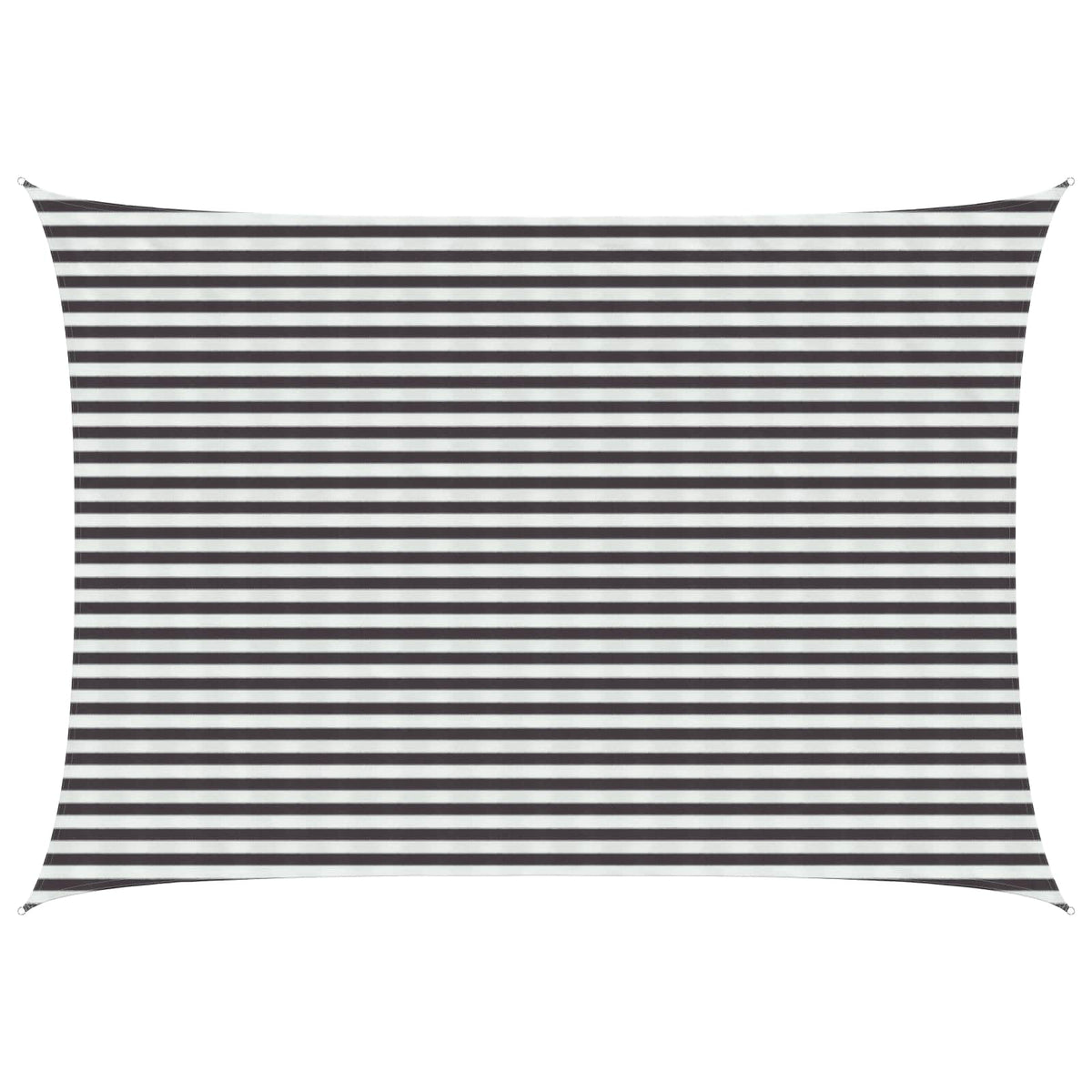 Sunshade Sail 160 g/m² 3.5x5 m HDPE Anthracite and white