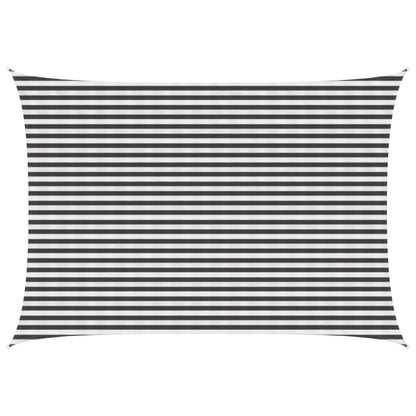 Sunshade Sail 160 g/m² 3.5x5 m HDPE Anthracite and white