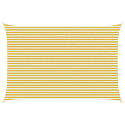 Sunshade Sail 160 g/m² 4x5 m HDPE Yellow and white