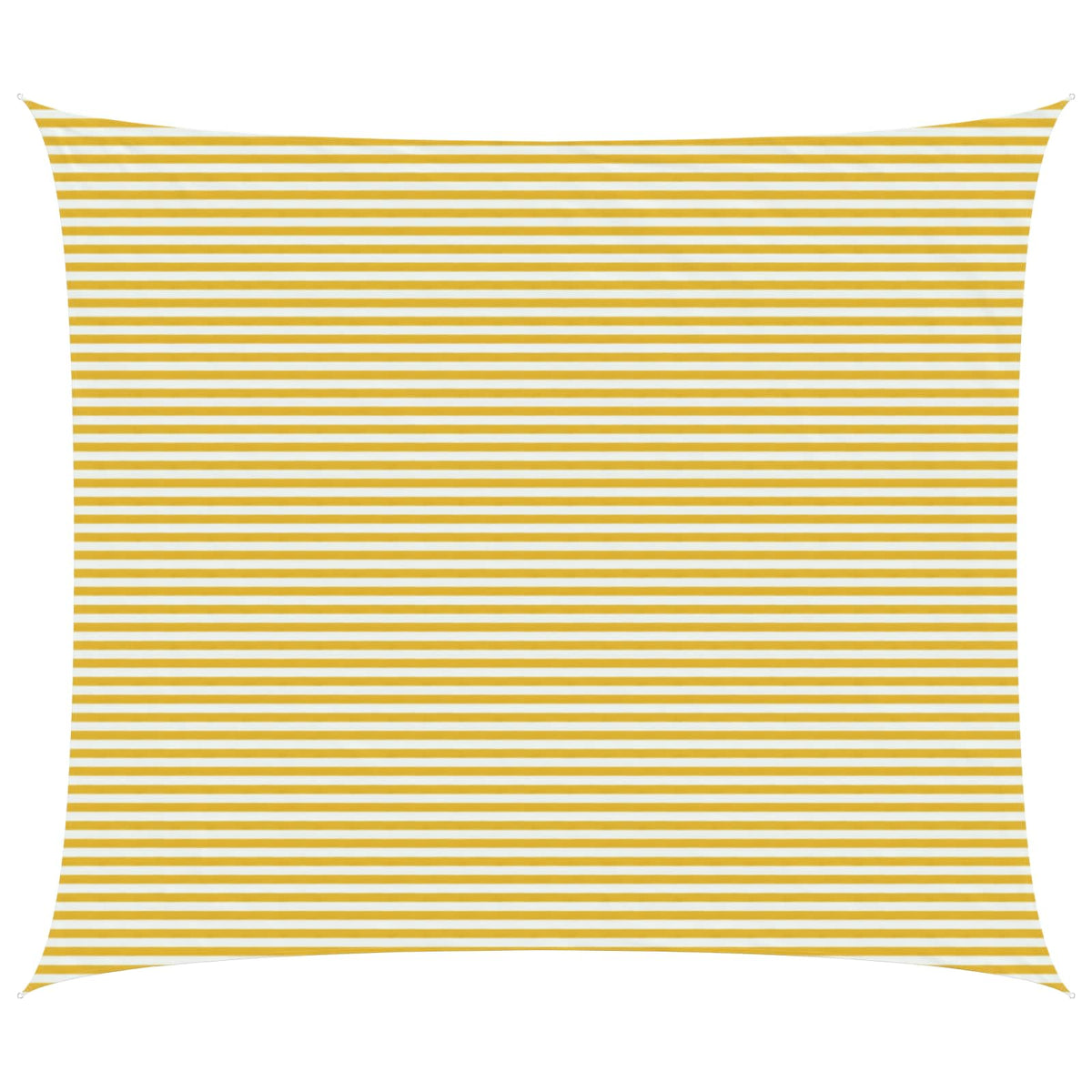 Sunshade Sail 160 g/m² 6x7 m HDPE Yellow and white